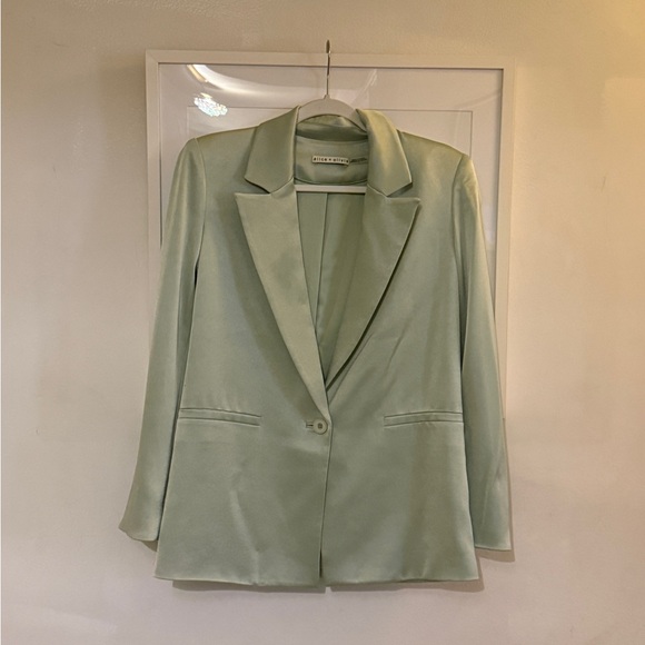 Alice & Olivia Mint Green Women's Blazer- size 0 - Picture 2 of 4